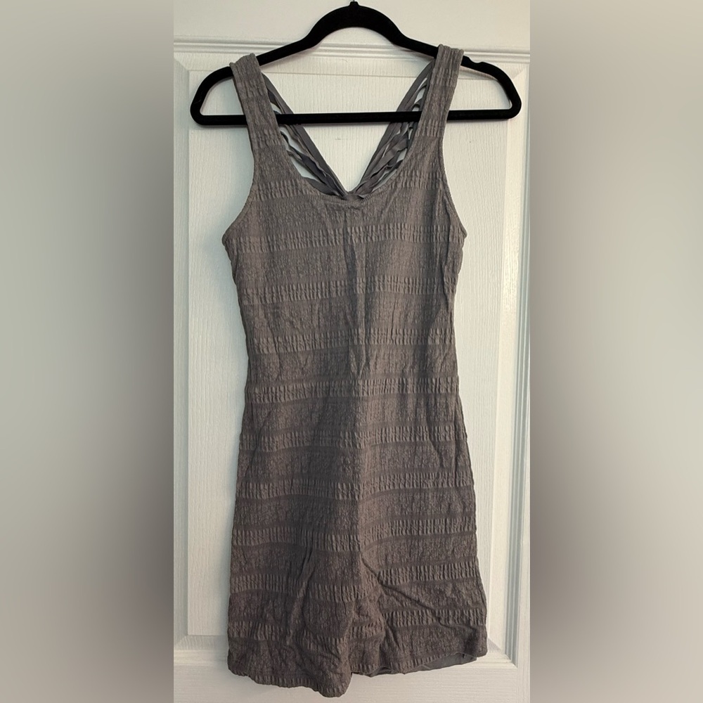 Free People - Gray Textured Sleeveless Dress